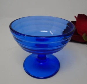 Moderntone Cobalt Blue Hazel Atlas Sherbet - Picture 1 of 2