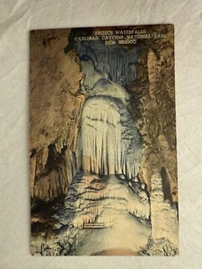 Carlsbad Caverns National Park Frozen Waterfalls New Mexico Vintage Postcard - Picture 1 of 2