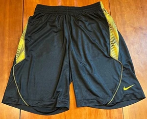 Nike Kobe Bryant Black Mamba Basketball Shorts Mens L Black Yellow Vintage Y2K - Picture 1 of 9