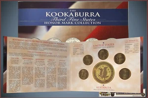 2001 Kookaburra 2oz Honor Mark 'Third Five States' US State Quarter Program - Picture 1 of 3