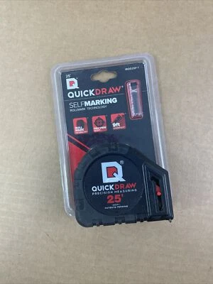 25' QUICKDRAW Self Marking Rollmark Technology with Power Locking Tape Measure - Image 1 of 4