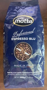 Caffè Motta Professionale Espresso Blu Caffè Intero in Grani 2,2lb 1000g - Foto 1 di 7