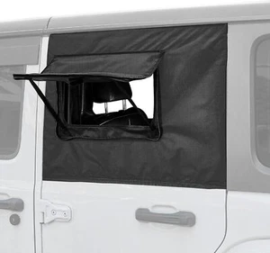 Heck Wrangler Seitenscheibe Sonnenschutz Regenschutz Campingfenster Insektengitter Scr... - Bild 1 von 6