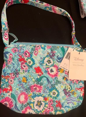 NEW Vera Bradley Little Mermaid Ariel Floral Bucket Crossbody Bag Purse  NWT - Image 1 of 4
