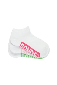 3 x Bonds Kids Girls Cushioned Low Cut Sports White 01K - Picture 1 of 2