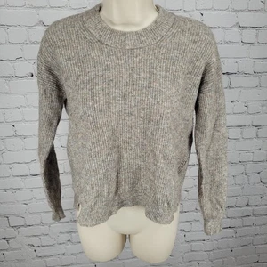 Madewell grauer Merinowollmischung Stretch Pullover Rundhals Pulli Gr. XS - Bild 1 von 15