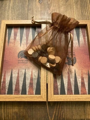 Spartan Warrior Backgammon Mini Game Manopoulos - READ- - Image 1 of 4