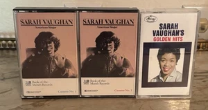 RARE VINTAGE SARAH VAUGHAN 2 CASSETTE TAPES 1980 AMERICAN SINGER USA 70-5521 - Picture 1 of 3