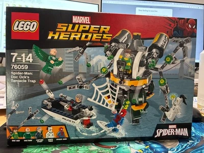 Lego Marvel 76059 Spider-Man DOC OCK'S TENTACLE TRAP *Box Damage* NEW SEALED - Image 1 of 4