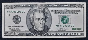 ๐ต 1996 $20 Federal Reserve Note โ Twenty Dollar Bill Circulated - Picture 1 of 2