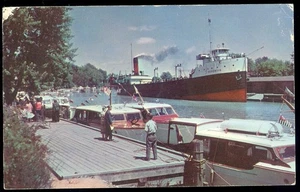 PORT OF WALLACEBURG, ONT POSTCARD - Picture 1 of 1