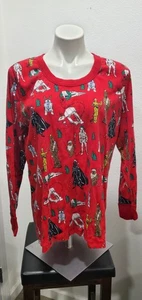 Hanna Andersson Star Wars Christmas Holiday Pyjama Oberteil rot Baumwolle Gr. 2XL Bio - Bild 1 von 6