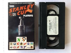 THE NATIONAL HOCKEY LEAGUE PRESENTS 1991 PLAYOFFS VHS tape Pittsburgh Penguins - Picture 1 of 4