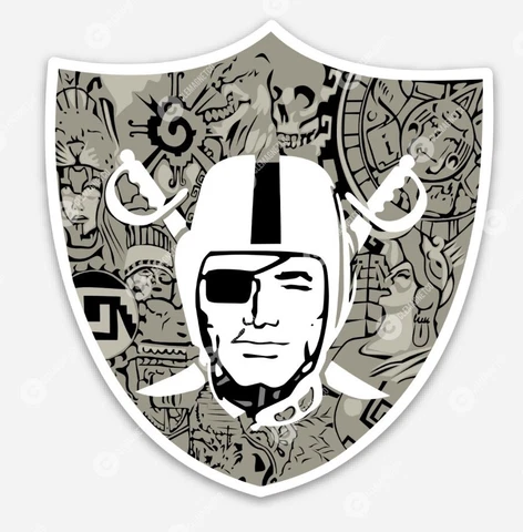 Las Vegas Raiders Mexico Aztec MAGNET - Sin City Football former Oakland NFL Cover