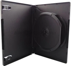 Lot de 2 disques DVD double 2 disques standard noir 14 mm - Photo 1/7