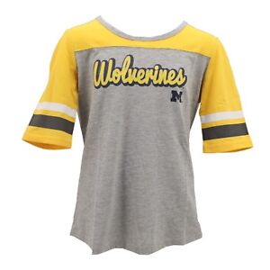 Michigan Wolverines Official NCAA Apparel Kids Youth Girls Size T-Shirt New Tags
