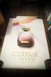 NINA RICCI L'EXTASE BOTTLE Large French Vintage Advertising Poster Original - Picture 1 of 7