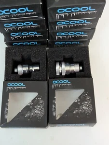 Alphacool Eiszapfen Quick Release Connector Set Male & Female Kit G1/4 - NEW - Afbeelding 1 van 5
