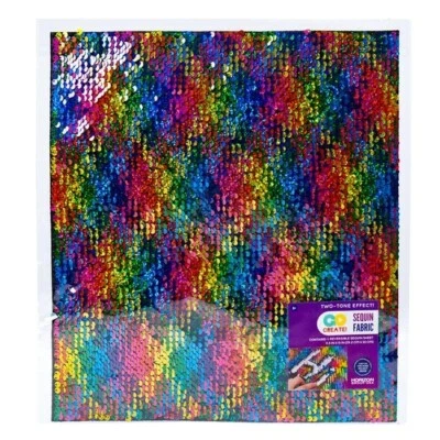 Go Create Two Tone Sequin Reversible Fabric Sheets Lot Of 3 - Image 1 of 4