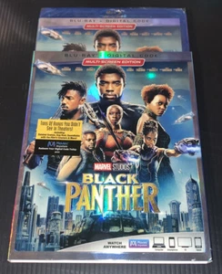 Black Panther Blu-Ray+ DIGITAL Chadwick Boseman , Michael B. Jordan SLIPCOVER - Picture 1 of 1