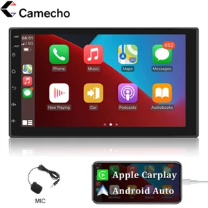 7" Double Din Car Stereo with Apple Carplay & Android Auto Play BT MP5 Radio - Foto 1 di 12