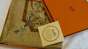 Hermes silk scarf,PIERRES D'ORIENT ET D;OCCIDENT.NEW +BOX AND RIBBON +care card - Picture 1 of 12