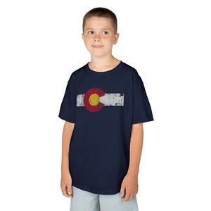 Colorado Flag Kids Tee, Fun Playwear, Adventure Shirt, Gift for Young Explorers, - Picture 1 of 32