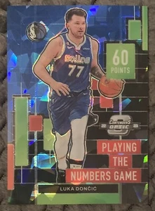 Panini Contenders Optic 2022-23 Luka Doncic Mavericks Blue Ice Prizm #74/75 - Imagen 1 de 2