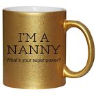 Nanny Nan Grandparent Gift Christmas Gold Glitter Mug shan330