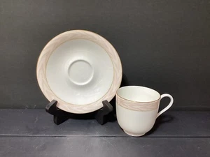 Set of 4 MIKASA SILK MOIRE 2 7/8" Cups & Saucers (B21) - Picture 1 of 2