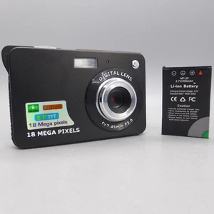 18.0MP Compact Digital Camera Black Tested - Picture 1 of 10