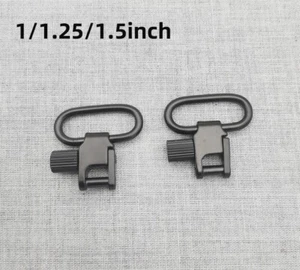 2PCS Sling Swivel Mount 1 1.25 1.5 inch Two-Point Sling Attachment Clips - Picture 1 of 9