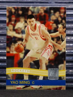 Yao Ming 2010-11 Panini Donruss #83 Houston Rockets NBA Basketball HOF Card - Image 1 of 3