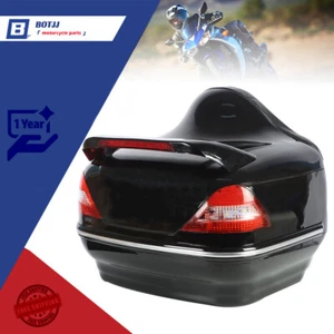 Paquete universal de viaje para motocicleta maletero equipaje caja trasera paquete con bloqueo de luz trasera EE. UU. - Imagen 1 de 17