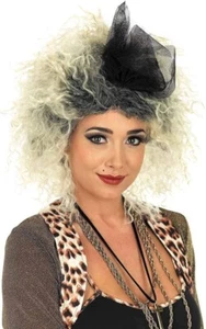 Adult 80s Blond Curly Wig +Hairclip for Women`s Pop Star Diva Popstar Costume - Picture 1 of 2