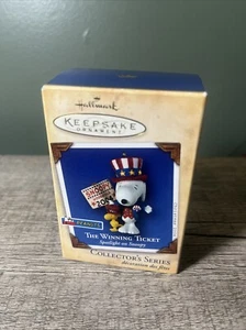 Hallmark Keepsake Ornament 2004 riflettori puntati su Snoopy il biglietto vincente Peanuts - Foto 1 di 4