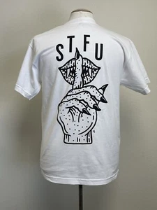 Lurking Class by Sketchy Tank STFU White Short Sleeve Crewneck Graphic T-Shirt - Picture 1 of 9