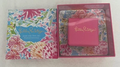 Lilly Pulitzer Soap And Tray Set So juicy Scented Made In USA - Image 1 of 3