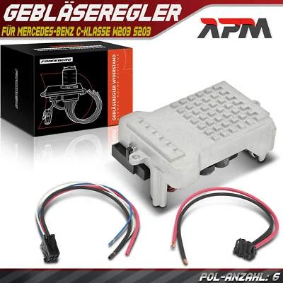 Resistenza Soffiatore Motore Soffiatore Abitacolo per MERCEDES-BENZ Classe C W203 S203 - Immagine 1 di 4