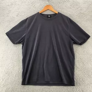 Calvin Klein Short Sleeve Tee T-Shirt Mens XL Blue Solid Crew Neck Pullover - Picture 1 of 15