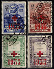 Portogallo 1935 - Lotto 4 Usati Luis De Camoes Soprastampati Croce Rossa #Pt2