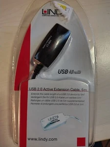 LINDY Cavo Prolunga attiva USB 2.0 Pro, 5m - Photo 1/2