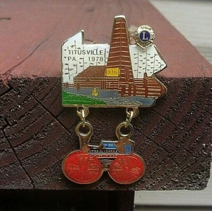 Lions Club Pin - Titusville, PA - 1978 - Picture 1 of 3
