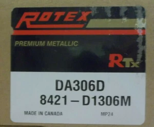 Front Disc Brake Pad Set, Semi-Metallic - Rotex DA306D - Foto 1 di 1