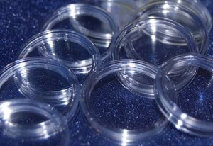 COIN CAPSULES - ALL SIZE from 14mm to 42mm Capsule - 10 30 50 100 each - Picture 1 of 12