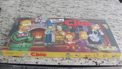 RARE THE SIMPSONS CLUE BOARD GAME 2000 FIRST EDITION NEW FACTORY SEALED - Image 1 of 4