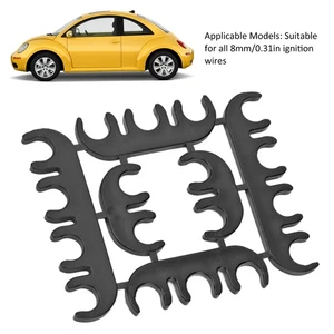 Ι Ignition Wire Divider 8mm ABS Black Wearproof Heat Resistant Separator Clamp - Picture 1 of 12