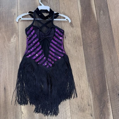 Disfraz de Baile Art Stone "All That Jazz" para Niños - Púrpura - Talla Grande Niño Foto 1 de 4