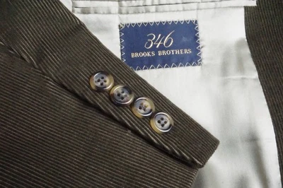 Brooks Brothers Green Brown Corduroy 100% Cotton Sport Coat Jacket Sz 44R - Image 1 of 4