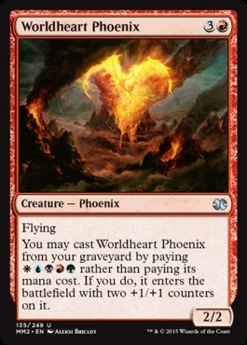 x1 Worldheart Phoenix - Modern Masters 2015 - NM - MTG - Image 1 of 1
